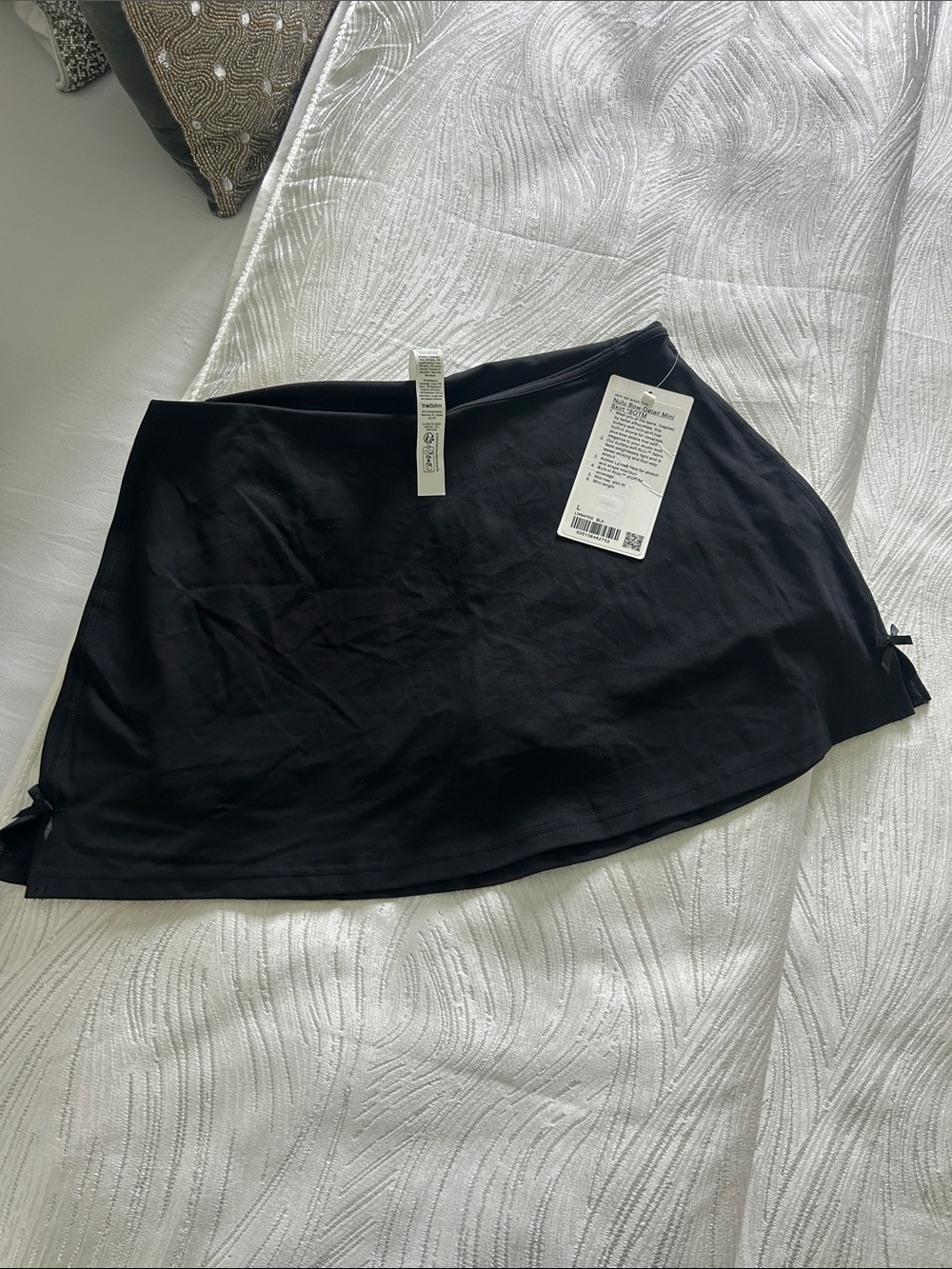 Black Stretch Skirt with Side Bow Detail lululemon